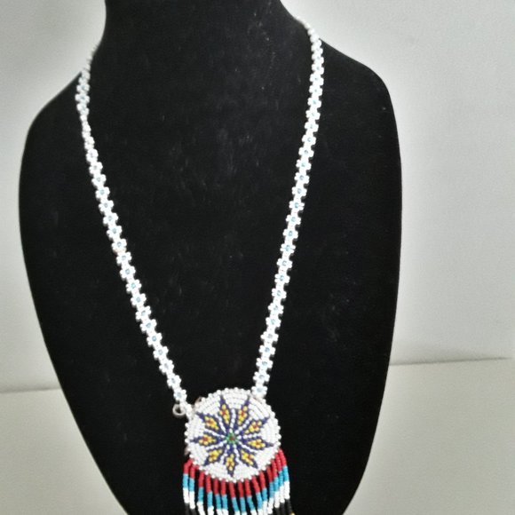 Traditional Vintage Native American Hand-Crafted Star Necklace - Unisex - Picture 1 of 5